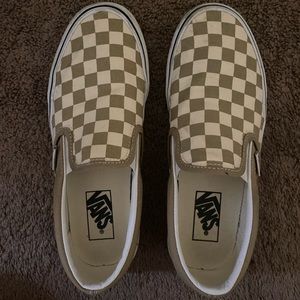 checkered slip on vans
